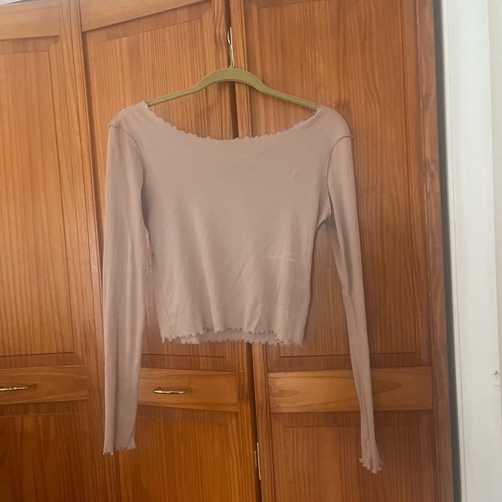 NWT Topshop Blush Off-Shoulder Top